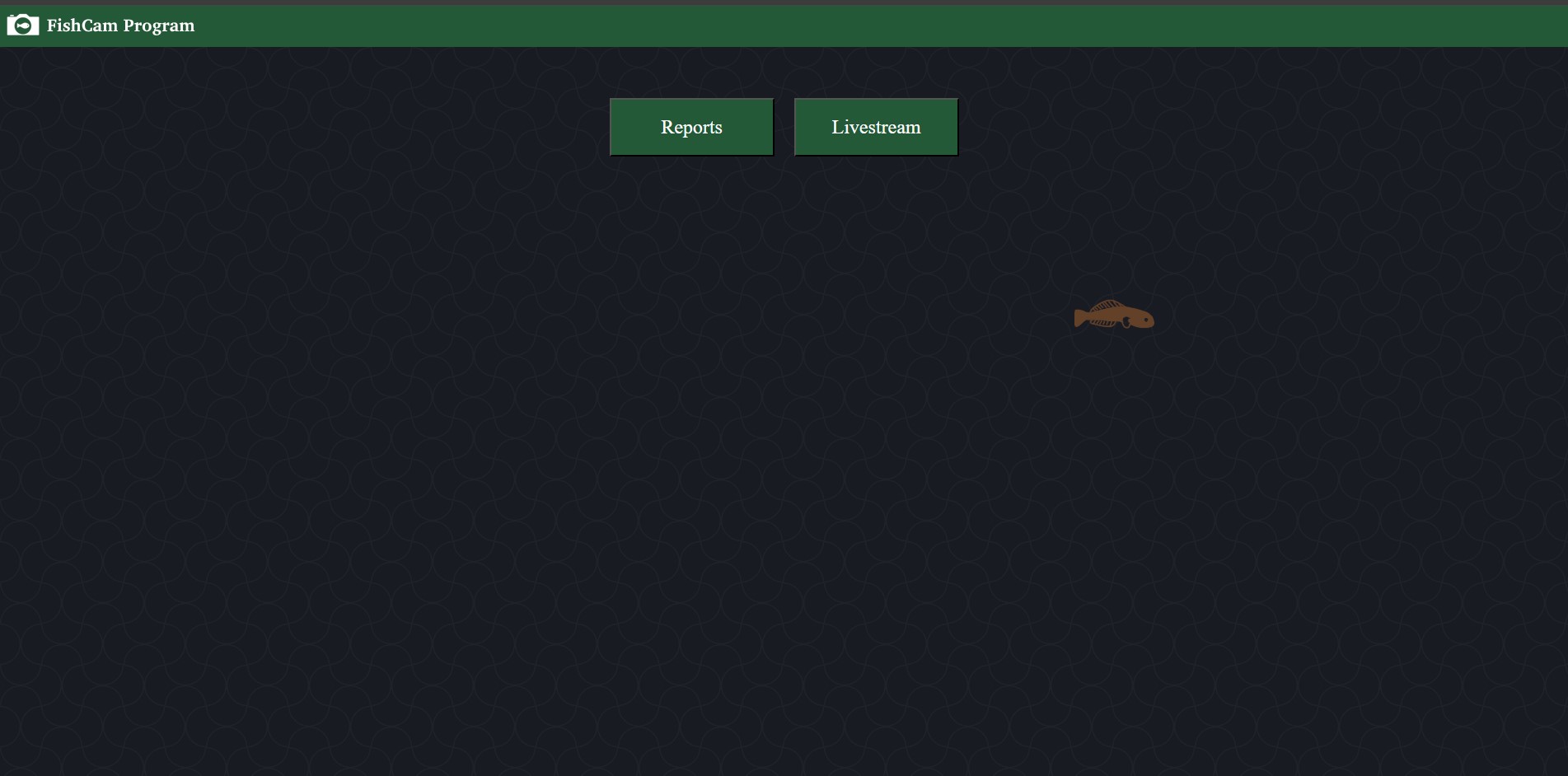 Fish Camera Website Homepage